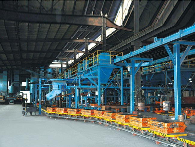 半自動(dòng)鑄造線